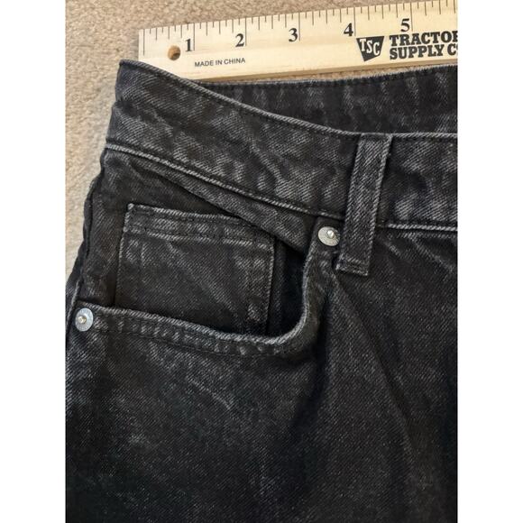 H&M High Rise Vintage Straight Jeans Women's Size 6 Dark Wash Denim - Picture 3 of 5